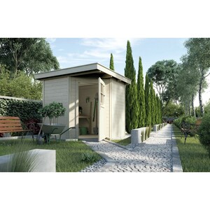 Weka Holz-Gartenhaus Angolo B Natur BxT: 239 cm x 235 cm