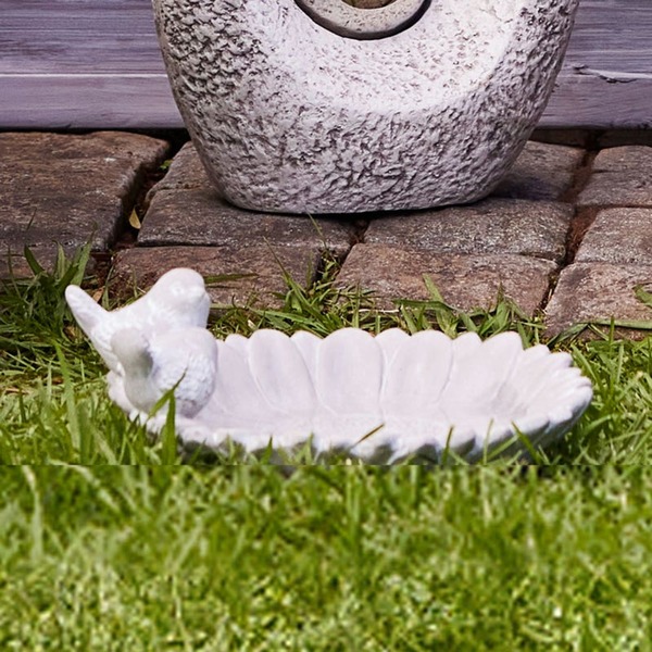 Bild 1 von Vogeltränke aus Zement, ca. 25x22,5x10cm, Gray