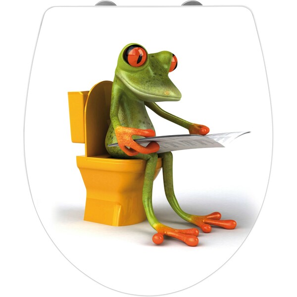 Bild 1 von Wenko WC-Sitz Frog News Duroplast mit Absenkautomatik