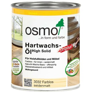 Osmo Hartwachs Öl Farblos 750 ml