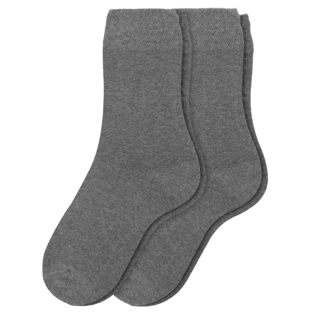 Bild 1 von 2 Paar Herren Socken mit Komfortbund DUNKELGRAU