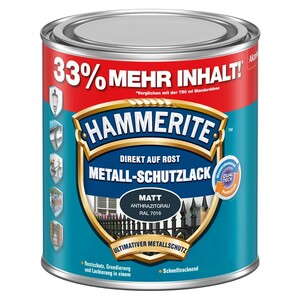 Hammerite Metall-Schutzlack Anthrazitgrau RAL  matt 1 l