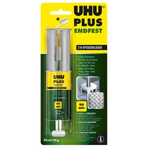 Uhu Plus Endfest 2-K-Epoxidkleber Doppelkammer-Spritze 25 g
