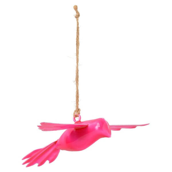 Bild 1 von Großer Deko-Hänger Vogel aus Metall PINK