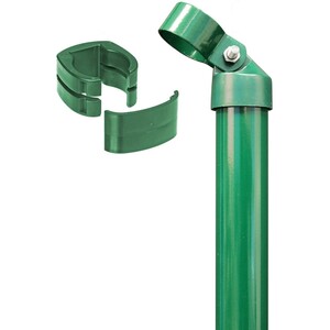 Eck-Set für Zaun Fix-Clip Pro Grün 122 cm Hoch zum Einbetonieren