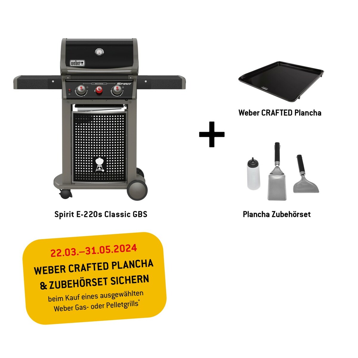 Bild 1 von Weber Gasgrill Spirit E-220S Classic GBS 2 Brenner & Sear Zone