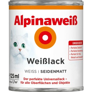Alpinaweiß Weißlack seidenmatt 125 ml