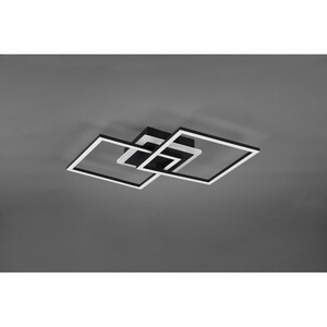 Trio LED-Deckenleuchte Venida matt schwarz EEK: A+