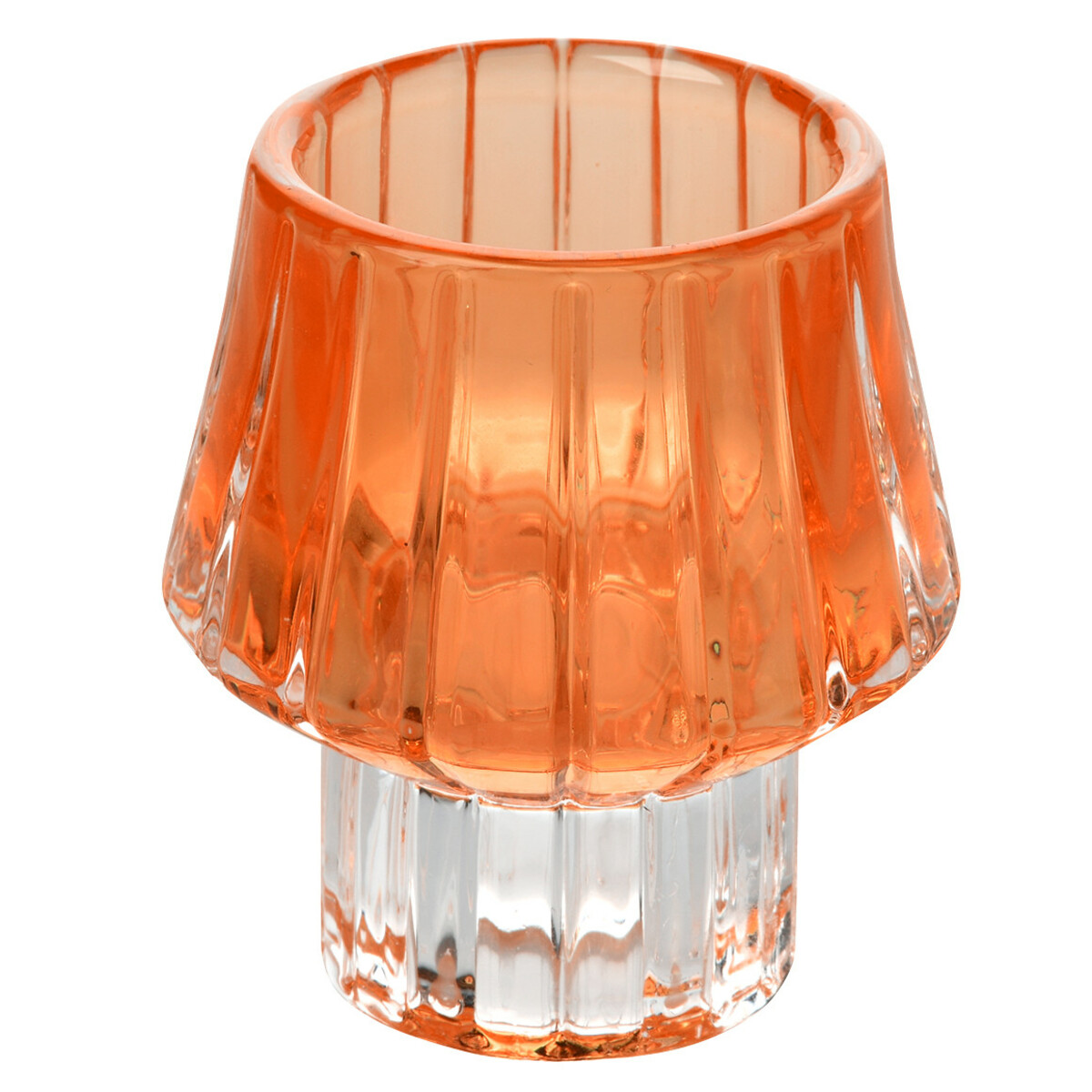 Bild 1 von Wendbarer Kerzenhalter  aus Glas ORANGE