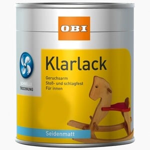 OBI Klarlack Transparent seidenmatt 125 ml