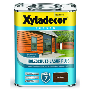 Xyladecor Holzschutz-Lasur 'Plus' nussbaum, 750 ml