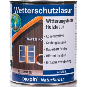 Biopin Wetterschutzlasur Palisander 750 ml