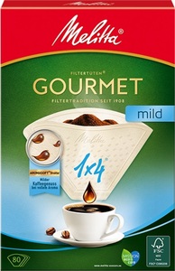 Melitta Kaffeefilter Gourmet mild 1x4 80 Stück