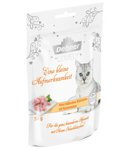 Dehner Premium Lovely Katzensnack Eine kleine Aufmerksamkeit, 50g