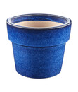 Bild 1 von Keramik-Topf, blau glasiert, rund