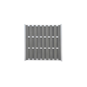 toom Zaunelement WPC/Aluminium grau 180 x 180 cm