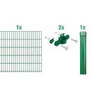 Bild 1 von Metallzaun Anbau-Set Einstabmatte Grün z. Einbetonieren 100 cm x 200 cm