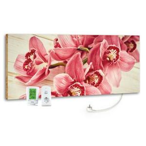 Infrarot-Heizpaneel Pink Orchidee m. Thermostat