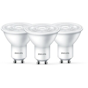 Philips LED-Lampe 3er-Pack GU10 50 W Warmweiß EEK: A+