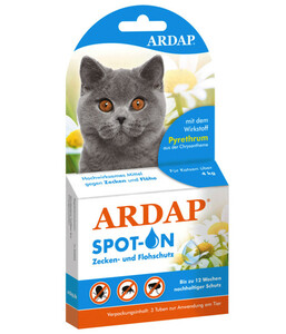 Quiko Ardap Spot On für Katzen ab 4 kg, 3x0,8 ml