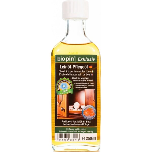 Bild 1 von Biopin Exclusiv  Leinöl-Pflegeöl Transparent 250 ml