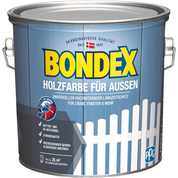 Bild 1 von Bondex Holzfarbe für Aussen Anthrazit 2,5 L