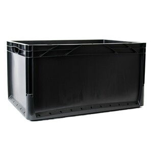OBI Eurobox-System Tauro Box Vollwand 60 x 40 x 32 cm Schwarz