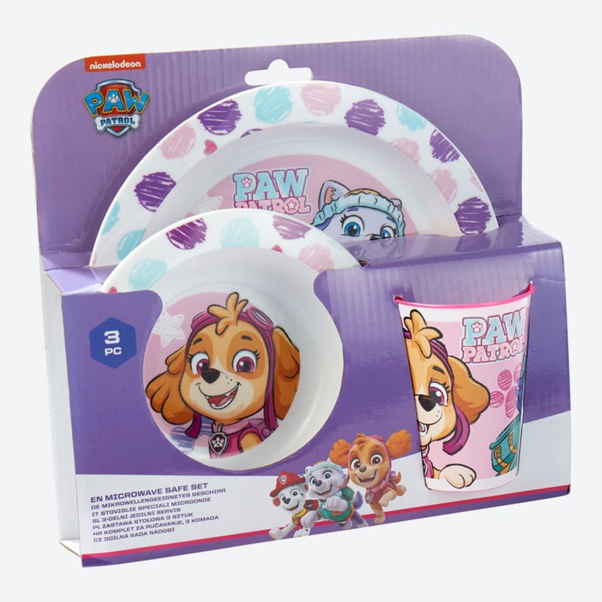 Bild 1 von Geschirr-Set für Kinder, 3-teilig, Violet