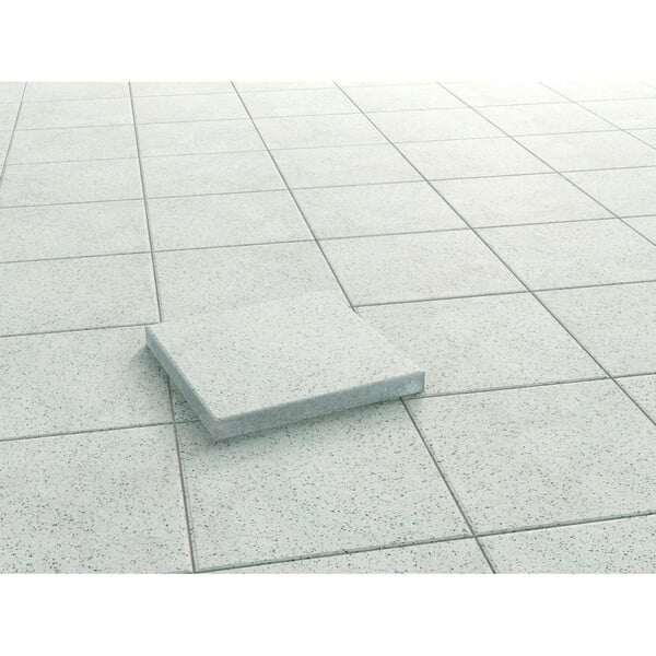 Bild 1 von Terrassenplatte Beton Mailand Weiß-Schwarz wassergestrahlt 40 cm x 40 cm x 5 cm