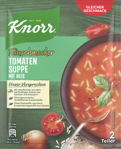 Knorr Feinschmecker Tomatensuppe mit Reis 49 g