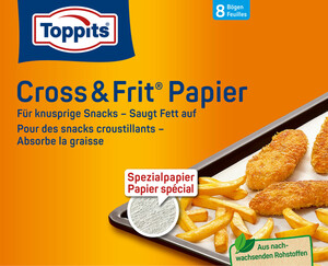 Toppits Cross & Frit Papier 37 x 30 cm 8 Stück