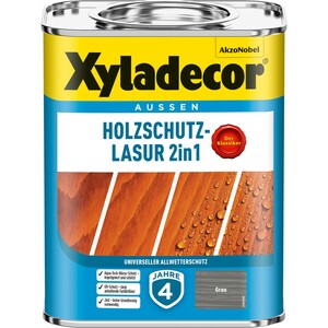 Xyladecor Holzschutz-Lasur 2in1 Grau 750 ml