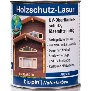 Biopin Holzschutz-Lasur Palisander 750 ml