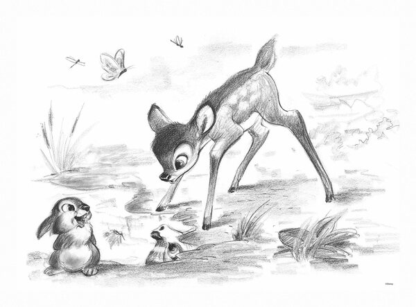 Bild 1 von Disney Leinwandbild Bambi & Klopfer, Bambi & Klopfer, 50x70cm