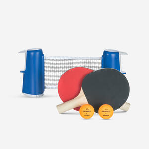Tischtennis-Set Rollnet Small + 2 Schläger + 2 Bälle