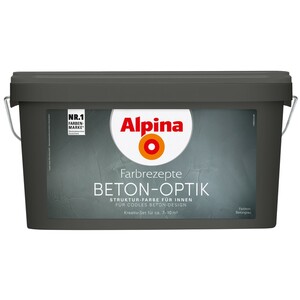 Alpina Farbrezepte Beton-Optik Komplett-Set
