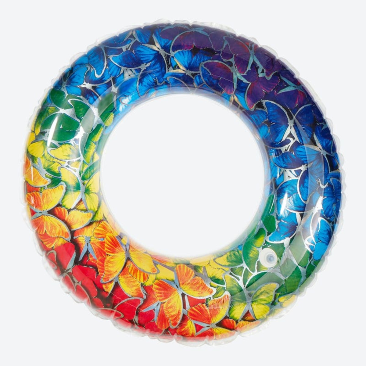 Bild 1 von Happy People Schwimmring mit Schmetterlings-Muster, ca. 79cm, Blue