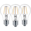 Bild 1 von Philips LED-Lampe Classic Filament 3er-Pack E27 40 W Warmweiß EEK: A++