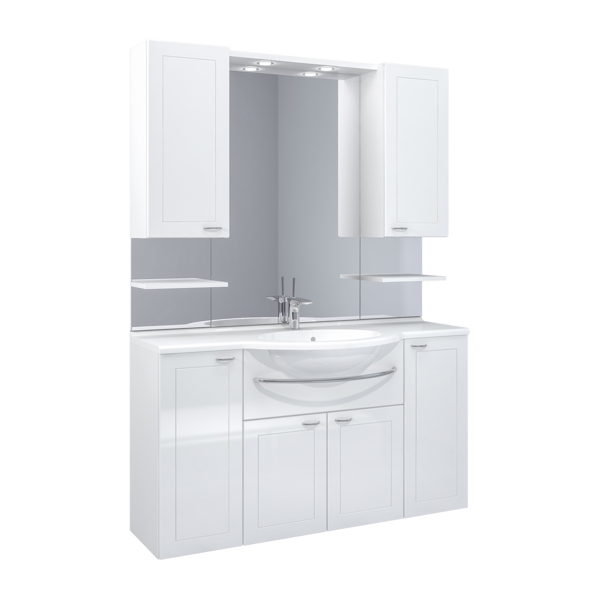 Bild 1 von Badblock 'Elba' 130 x 180 x 51,5 cm weiß