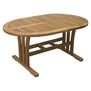 Gartentisch Chelsea FSC®-Holz Oval Natur 130 cm x 90 cm