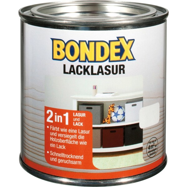 Bild 1 von Bondex Lack-Lasur Nussbaum Dunkel 375 ml