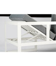 Bild 3 von Best 3-teilige Loungegruppe Rhodos, Aluminium, weiß/grau