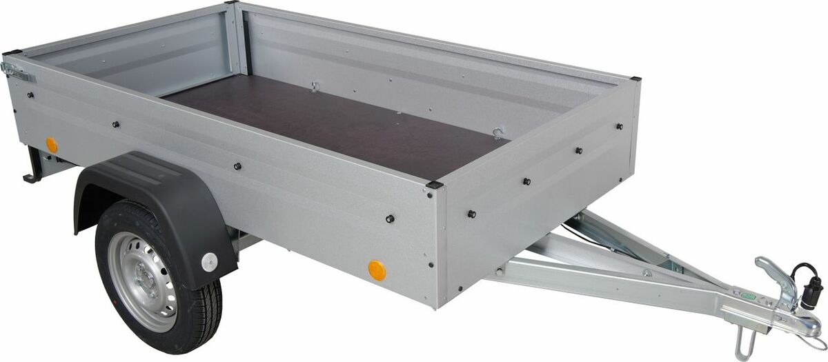 Bild 1 von TPV PKW-Anhänger EU2, 750 kg ungebremst, Kasteninnenmaße 202 x 107,5 x 34,5 cm (L x B x H)