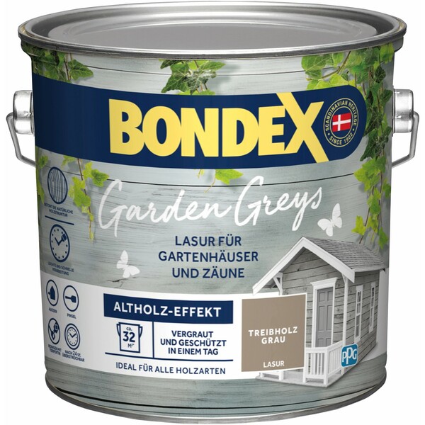 Bild 1 von Bondex Garden Greys Lasur Treibholzgrau 2,5 l