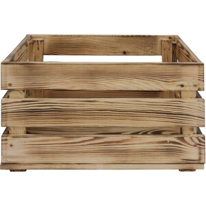 Holzkiste L Kiefer geflammt 23,9 cm x 39 cm x 29,2 cm