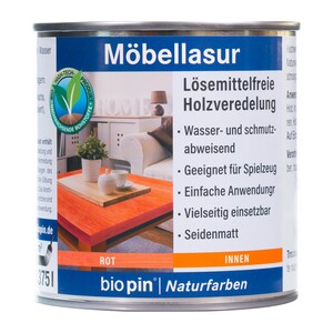 biopin Möbellasur rot 0,375 l