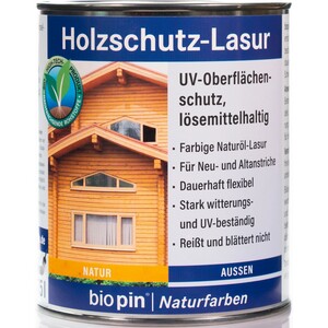 Biopin Holzschutz-Lasur Natur 750 ml