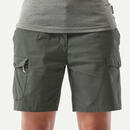 Bild 1 von Shorts Backpacking Damen Baumwolle - Travel 100 dunkelgrün Grün