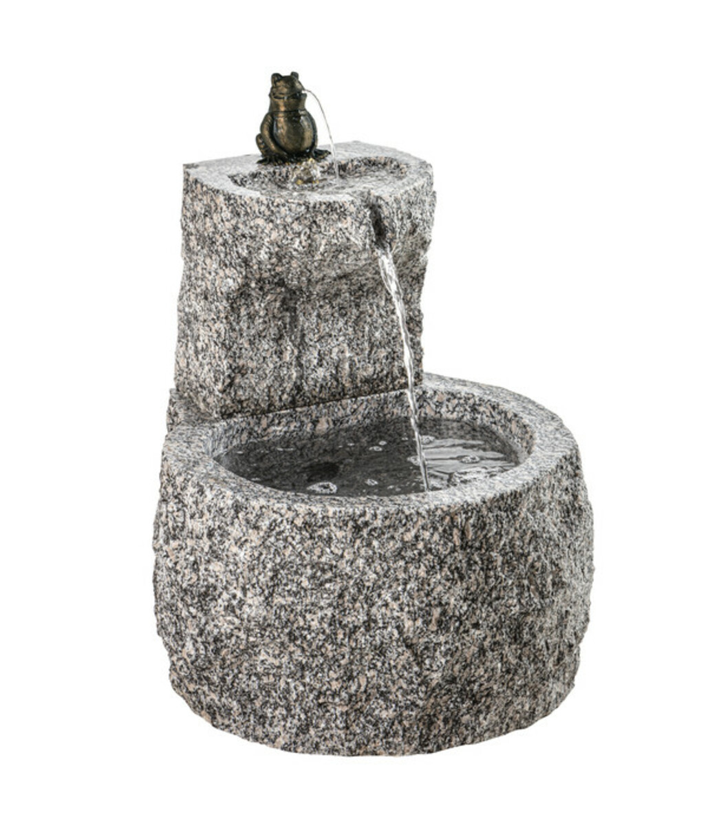 Dehner GranitGartenbrunnen Froschkönig, ca. Ø50/H55 cm von Dehner für