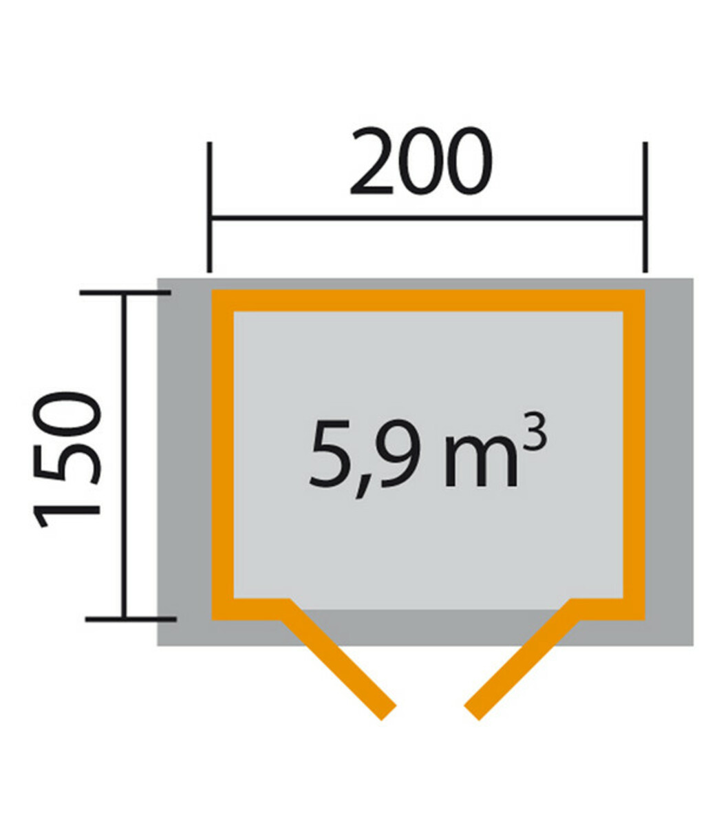 Bild 4 von Weka Gartenhaus Donau, 150 x 200 cm